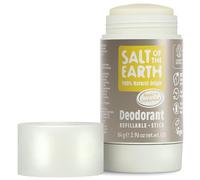 Salt Of the Earth Natural Deodorant Stick, Amber & Sandalwood - Aluminium Free, Vegan, Long Lasting Protection, Refillable, Leaping Bunny Approved, Made in The UK - 84g, 1 Count (Pack of 1)