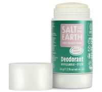 Salt of the Earth Natural Refillable Deodorant Stick Melon & Cucumber 84g | Aluminium Free, Refillable Vegan Formula, Long-Lasting Protection, 100% Natural Origin Ingredients, Cruelty Free Int