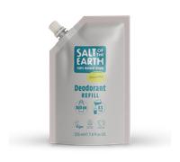 Salt of the Earth - Natural Deodorant Roll On Refill Pouch, x3 Uses - Unscented - Vegan, Long Lasting Protection, Leaping Bunny Approved, Made in the UK - 225ml