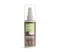 Salt of the Earth - Refillable Natural Deodorant Spray - 100% Natural Origin Ingredients - Vegan, Long Lasting Protection - Suitable For Women, Men & Kids - Oud & Bergamot - 100ml