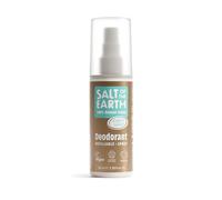 Salt Of the Earth Natural Deodorant Spray by Vegan Long Lasting Protection Refillable Leaping Bunny Approved, Cloudy, Ginger & Jasmine, 100 ml