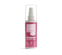 Salt of the Earth - Refillable Natural Deodorant Spray - 100% Natural Origin Ingredients - Vegan, Long Lasting Protection - Suitable For Women, Men & Kids - 100ml (Fresh Strawberry)