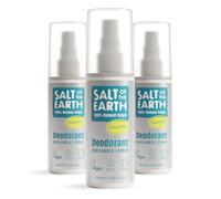 Salt of the Earth - Refillable Natural Deodorant Spray (3 Pack) - 100% Natural Origin Ingredients - Vegan, Long Lasting Protection - Suitable For Women, Men & Kids - 300ml (Unscented)