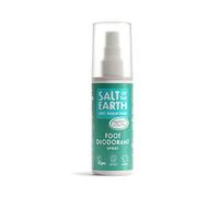 Salt of the Earth - Refillable Natural Foot Deodorant Spray - 100% Natural Origin Ingredients - Peppermint & Tea Tree - Suitable For Women, Men & Kids - Vegan - Smart Refillable Format - 100 ml