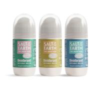 Salt of the Earth - Summer Scent Bundle - Natural Deodorant Refillable Roll-On's - Neroli & Orange Blossom, Ocean & Coconut - Melon & Cucumber - Suitable for Men, Women & Kids - 75ml
