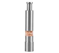 Salt Pepper Grinder - Hand Salt Mill | Thumb Pepper Grinder Mill, Push Button Ppper Grinders, Peper Grinders with Push Button Tops, Stainless Steel Base and Rod, 1Pc / 2Pcs
