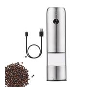Salt & Pepper Mill Grinder - Ceramic Grinding Core | USB Rechargeable Salts Grinder, Pepper Mill Shakers, Adjustable Coarseness, Portable Salt Mills for Kitchens, Picnics & Travel