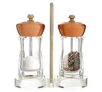 Salt & Pepper Mill Set, with Stand, Copper