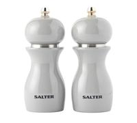 Salt Pepper Mills Adjustable Ceramic Grinder Manual High Gloss Grey