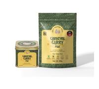 Salt Pepper Podi | Carnival Curry Podi | Exquisite Blend of Aromatic Spices | Mouthwatering Taste | Authentic South Indian Cuisine | Natural & Aromatic - Tin 150g + Refill Pack - 100g