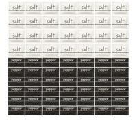 Salt & Pepper Sachet Bundle - 100 x Salt & 100 x Pepper Packets - Individual Travel-Size Condiment Portions - Perfect for Hotels, Airbnbs, Catering, Lunchboxes & On-the-Go Meals
