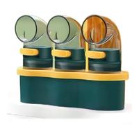 Salt Pepper Shaker Bottle Designed for Controlled Seasoning Amounts, Refillable and Suitable for Cooking, BBQ, and Storing Different Spices (1pc (3pcs (with base))