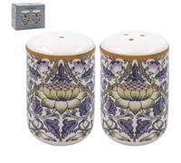 Salt & Pepper Shaker Set Ceramic Lodden W.morris Floral Kitchen Tableware Gift