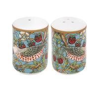 Salt & Pepper Shakers Ceramic W. Morris Strawberry Thief Condiment Pot Cruet 2Pc