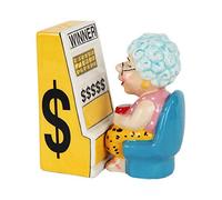 Salt & Pepper Shakers Set - CASINO QUEEN New Ceramic Kitchen Gifts 9875