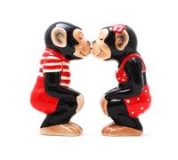 Salt & Pepper Shakers Set - CHIMP New Ceramic Kitchen Gifts 8768