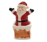 Salt & Pepper Shakers Set - Santa On Chimney New Ceramic 10466