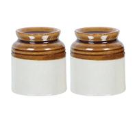 Salt & Pepper Shakers - Vintage Ceramic Salt & Pepper Shaker Set - Retro Farmhouse Home Decorative Jar Dispenser for Kitchen(Set of 2)