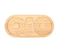 Salt Rimmer Cocktail Sugar Rimmer Margarita Salt Rimmer Dual Holder Pine Wood Bar Tool for Cocktail Party Kitchen Restaurant Decor (A)