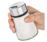Salt Shaker or Pepper Shaker with Adjustable Pour Holes - Stainless Steel Spice Dispenser - Perfect for Pink Himalayan, Table Salt, Black and White Pepper