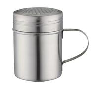 Salt Shaker Seasoning Containers 127 Holes Sugar Shaker Spice with Curved Handle Powder Sugar Cinnamon 304 Stainless Steel Salt Container Seasoning
