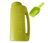 Salt Spreader - 2L Manual Ice Melt & Seed Shaker | Durable ABS Fertilizer Spreader with Scoop - All-Season Garden & Driveway Tool - Large Capacity Hand for Salt, Seeds, and Feed.