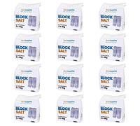 Salt Supplies Block Salt | Compatible With All Water Softener Machines | Original Food Grade Quality | For Laundry Kitchen Dishwashing Household & Commercial Use Block Salt (12 Packs (24 Block))