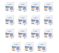Salt Supplies Block Salt | Compatible With All Water Softener Machines | Original Food Grade Quality | For Laundry Kitchen Dishwashing Household & Commercial Use Block Salt (15 Packs (30 Block))