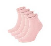 Salt & Vinegar Mens & Womens Bamboo Diabetic Ankle Socks, 4 Pack, Loose Fit, Wide, Stretchy, Seamless Toe, UK Size 4-7 & 7-11