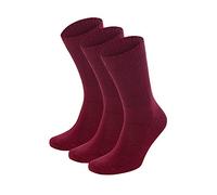 Salt & Vinegar Mens & Womens Bamboo Diabetic Crew Socks, 3 Pack, Loose Fit, Wide, Stretchy, Seamless Toe, UK Size 4-7 & 7-11