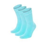 Salt & Vinegar Mens & Womens Bamboo Diabetic Crew Socks, 3 Pack, Loose Fit, Wide, Stretchy, Seamless Toe, UK Size 4-7 & 7-11