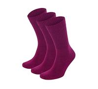 Salt & Vinegar Mens & Womens Bamboo Diabetic Crew Socks, 3 Pack, Loose Fit, Wide, Stretchy, Seamless Toe, UK Size 4-7 & 7-11