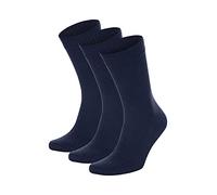 Salt & Vinegar Mens & Womens Bamboo Diabetic Crew Socks, 3 Pack, Loose Fit, Wide, Stretchy, Seamless Toe, UK Size 4-7 & 7-11
