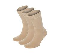 Salt & Vinegar Mens & Womens Bamboo Diabetic Crew Socks, 3 Pack, Loose Fit, Wide, Stretchy, Seamless Toe, UK Size 4-7 & 7-11
