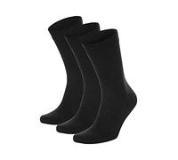 Salt & Vinegar Mens & Womens Bamboo Diabetic Crew Socks, 3 Pack, Loose Fit, Wide, Stretchy, Seamless Toe, UK Size 4-7 & 7-11