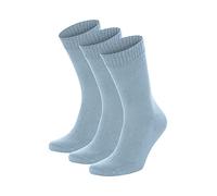 Salt & Vinegar Mens & Womens Bamboo Diabetic Crew Socks, 3 Pack, Loose Fit, Wide, Stretchy, Seamless Toe, UK Size 4-7 & 7-11