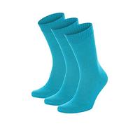 Salt & Vinegar Mens & Womens Bamboo Diabetic Crew Socks, 3 Pack, Loose Fit, Wide, Stretchy, Seamless Toe, UK Size 4-7 & 7-11