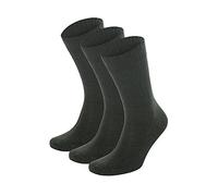 Salt & Vinegar Mens & Womens Bamboo Diabetic Crew Socks, 3 Pack, Loose Fit, Wide, Stretchy, Seamless Toe, UK Size 4-7 & 7-11