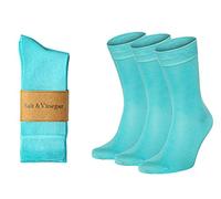 Salt & Vinegar Mens & Womens Bamboo Socks, 3 Pack Dress Socks, Soft Comfy Natural, Seamless Toe, UK Size 4-7 & 7-11
