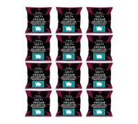 Salt & Vinegar Pork Scratchings Multi-Pack (12 x 50g) presents for dad, high protein pub snack, premium crackling, traditional pork snacks, meat snacks, keto friendly. From Chuckling Snacks.
