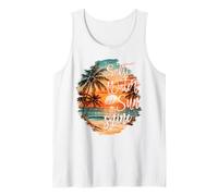 Salt Water and Sunshine Beach Sunset Family Summer Vacation Tank Top