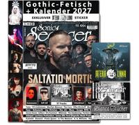 Saltatio Mortis, Bianca Stücker, M'era Luna, Sonic Seducer - Sonic Seducer 09-2 othic Fetisch Kalender 2027 + M’era Luna Sticker: Saltatio Mortis - Staub & Schatten, Bianca Stücker, Tanzwut + Silke Bischoff + Soft Cell + Tarja + Evanescence