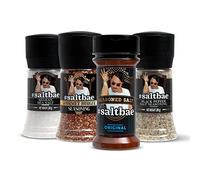 SaltBae Miami Salt & Seasonings gourmet set - 4 pcs high quality seasonings for any cook or grillmaster - ideal as giftset for a BBQ party - create your steak in Miami style