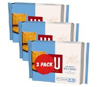 Salted Butter Biscuits Bundle - LU Petit Beurre Biscuits 167g (Pack of 3) | Classic French Butter Cookies | Crispy & Buttery Snack