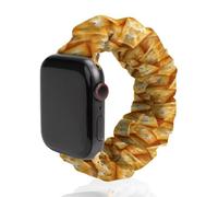 Salted Soda Crackers Food Scrunchies Watch Band Compatible with IWatch Stretchy Elastic Replacement Strap 42mm/44mm