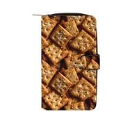 Salted Soda Crackers Funny Wallets Multifunctional Credit Card Holder | Novelty Printed Large Handheld Coin Pockets Wallet for Men Women
