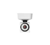 Salter 022 WHDR Dietary Mechanical Kitchen Scale, Small/Compact for Travel, 500g Capacity, Measuring 5g Increments, Precise Portion Control Food Weighing Scales, No Batteries, White, 15 Year Guarantee