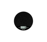 Salter 1009 BKDR Digital Kitchen Scale Marble finish Easy to Read Circle Electronic Cooking Scale - Up to 8 kg Black