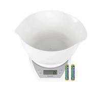 Salter Digital Electronic Kitchen Scales - 2 Litre Dual Pour Mixing Bowl, Perfect for Cooking, Baking, Food / Liquid Weighing, Easy Read Display, Metr