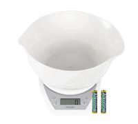 Salter Digital Electronic Kitchen Scales - 2 Litre Dual Pour Mixing Bowl, Perfect for Cooking, Baking, Food / Liquid Weighing, Easy Read Display, Metr